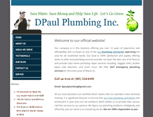 Tablet Screenshot of dpaulplumbing.com